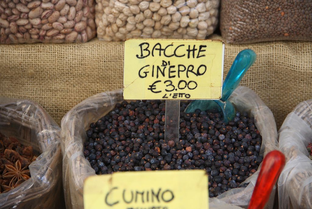 dried common juniper berries